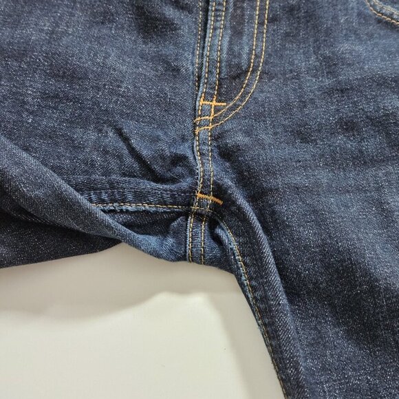 Nudie Jeans Mens 29x34 Blue Dark Straigh Leg Stretch Italy Organic Cotton Preppy - Picture 8 of 16